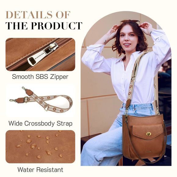 Hobo Bag Purses And Handbags Top Handle Handbags With Pocket Zier XD - Picture 6 of 9